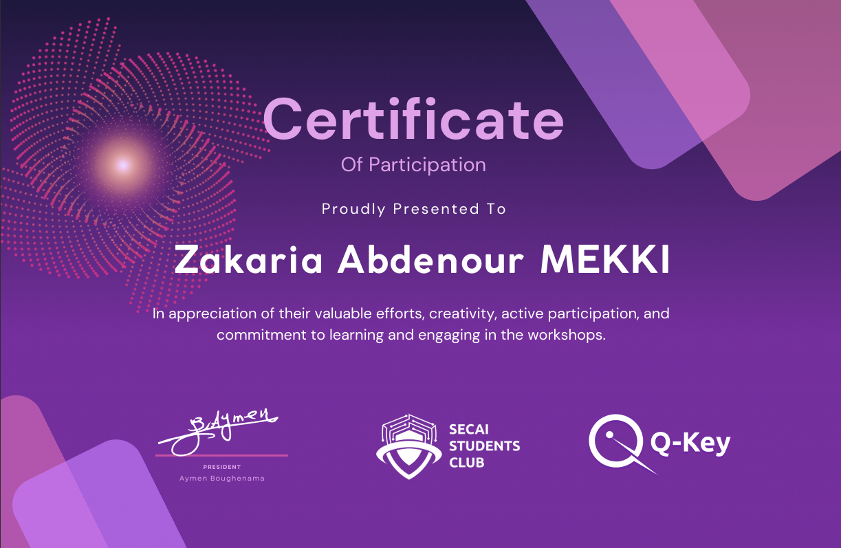 Q-Key Certificate